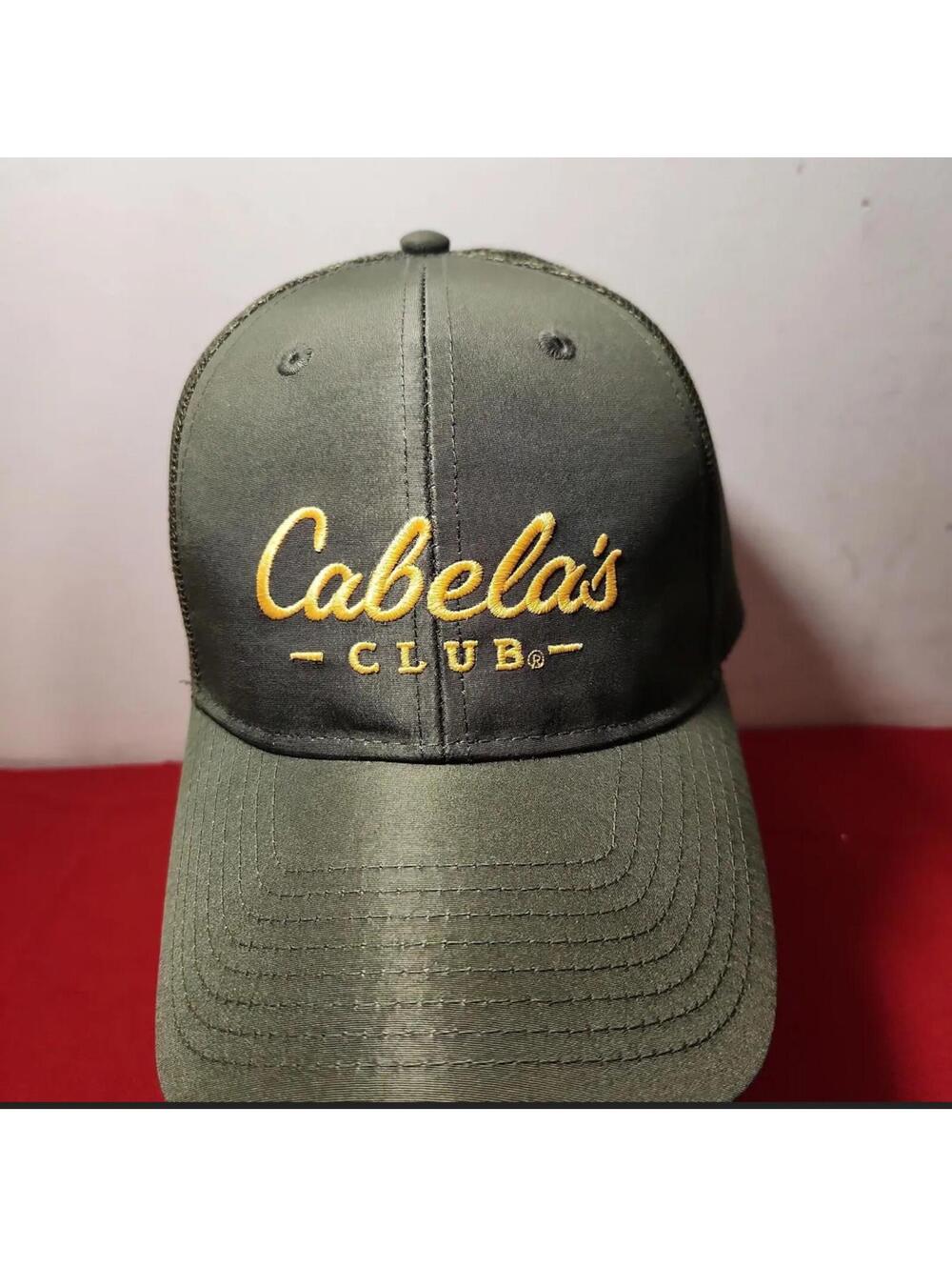 Cabela's Club - Green Trucker Hat Cap - Adjustable - Clean No Tags